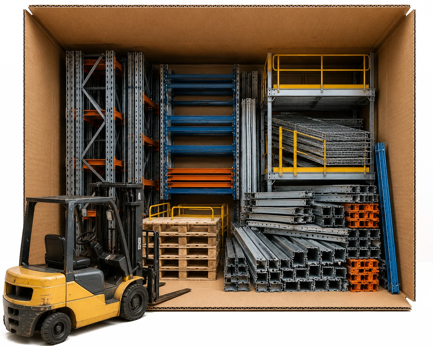 rimozione scaffaluture e ponteggi